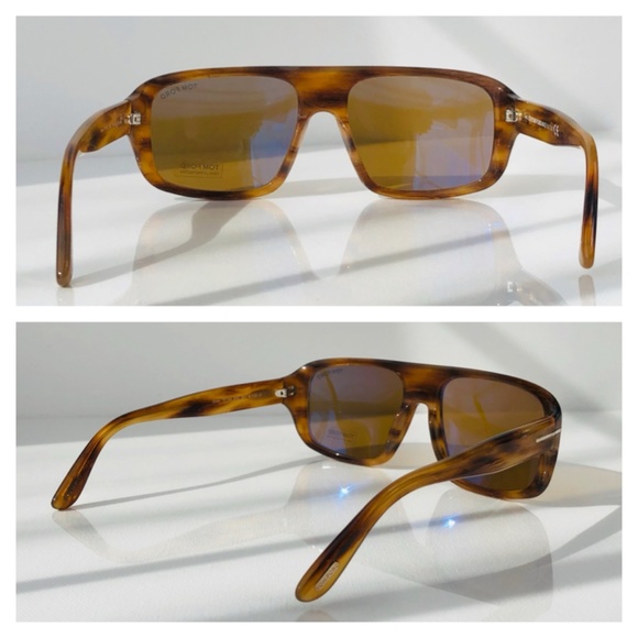 New TOM FORD Duke Square Light Havana Sunglasses - Picture 7 of 16